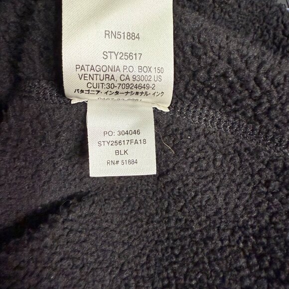 Patagonia Women's Better Sweater Jacket MEDIUM Black 3/4 Zip Custom Logo Outdoor - Picture 6 of 11